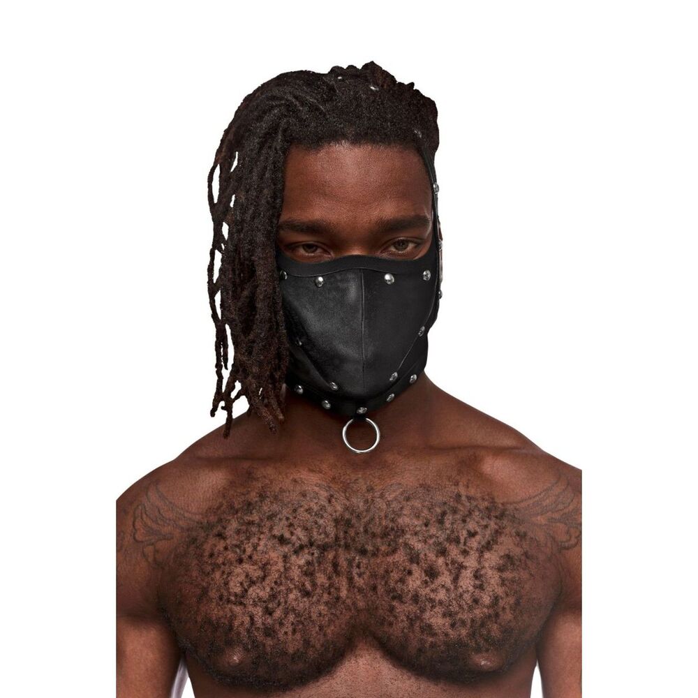 Male Power PAK-157 Triton Black Fetish Mask